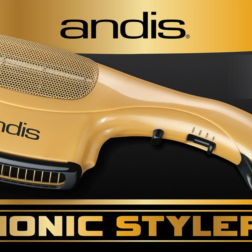 Ceramic Ionic Hair Dryer with Bristle Brush, Fine-Tooth & Wide-Tooth Pick, 1875